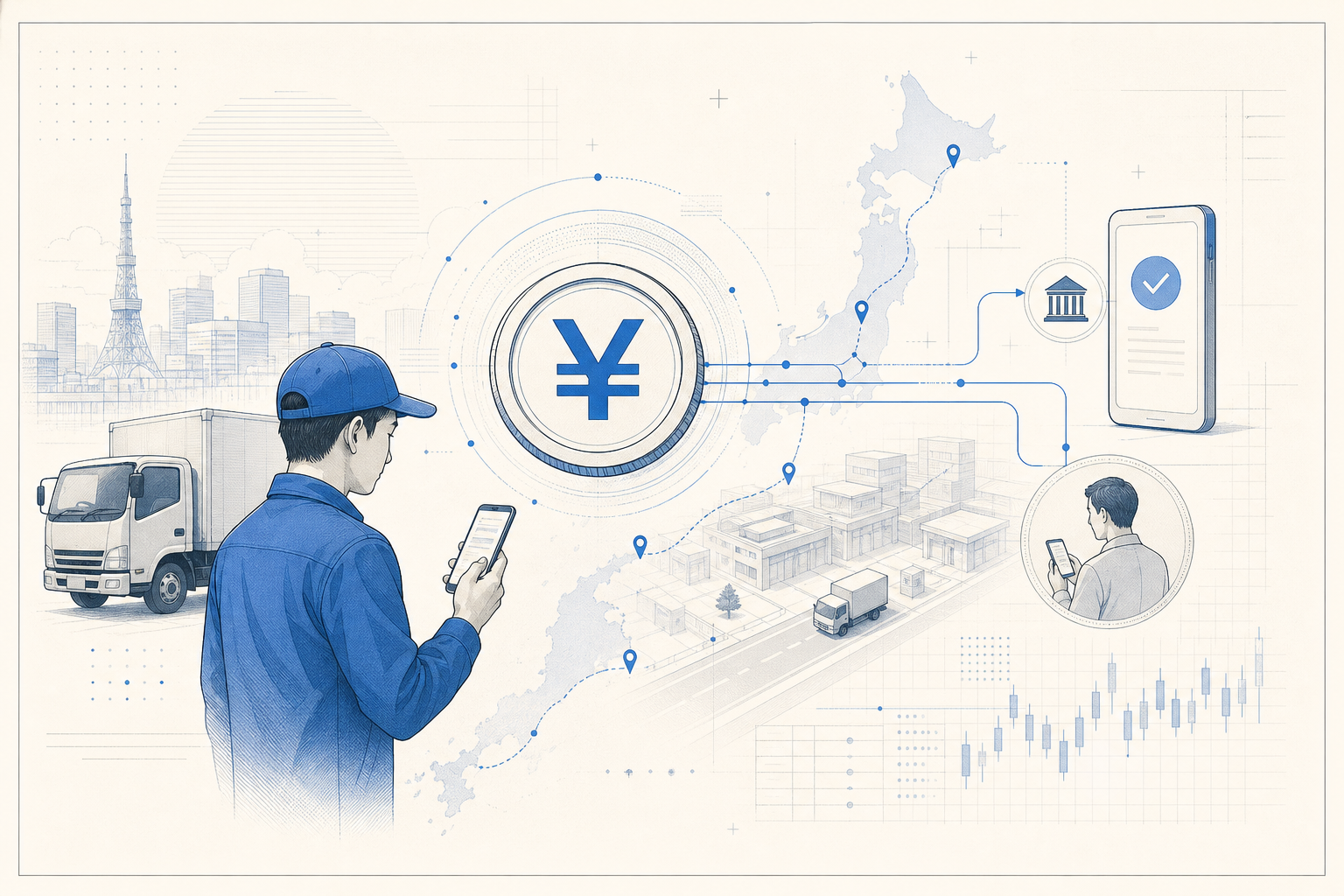 AZ-COM Maruwa tests whether yen stablecoins can streamline contractor payouts in logistics