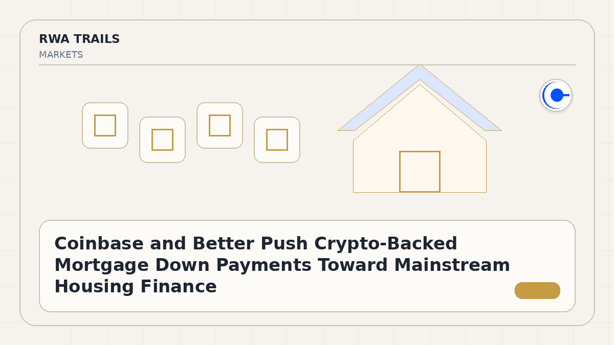 Coinbase and Better Push Crypto-Backed Mortgage Down Payments Toward Mainstream Housing Finance