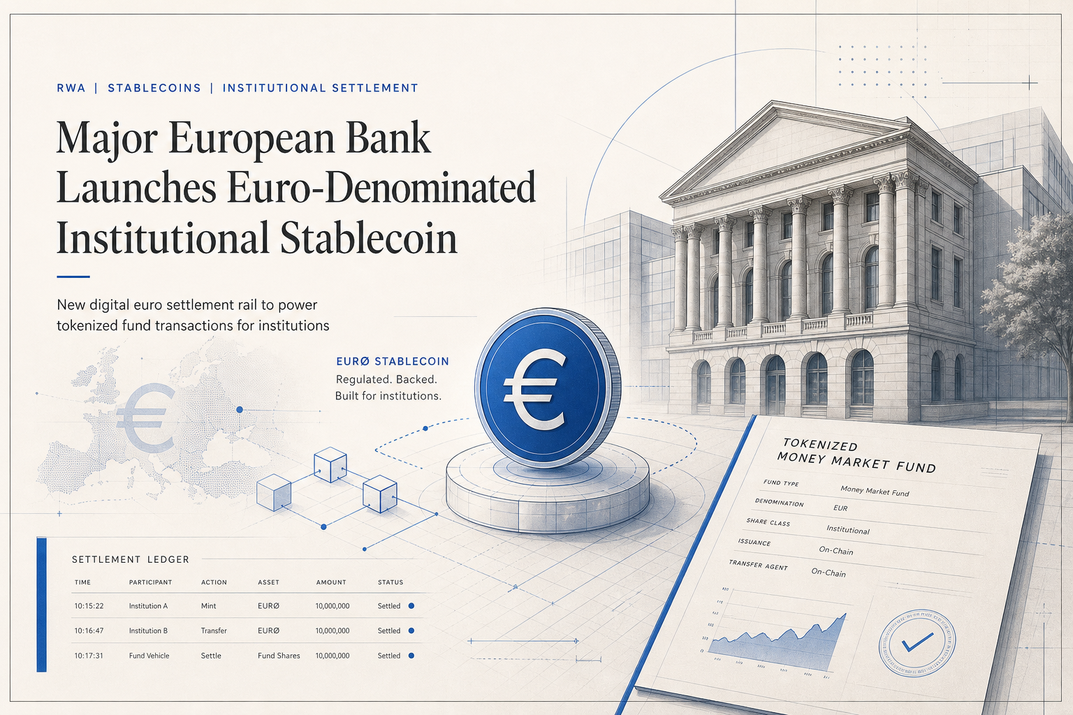 Crédit Agricole brings EURXT to market as a euro stablecoin for tokenized fund settlement