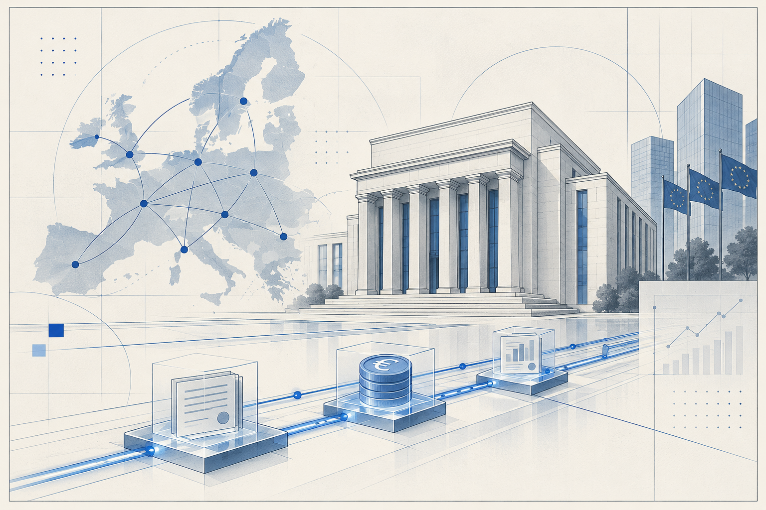 ECB frames three routes for central bank money in tokenized markets