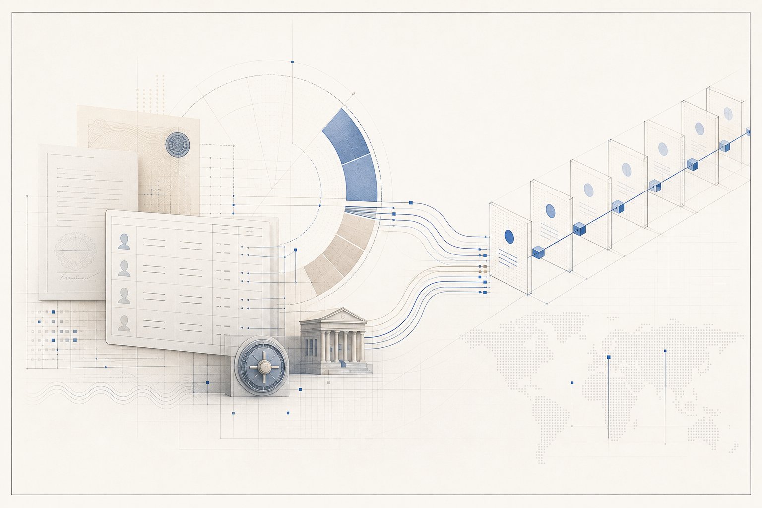 Injective targets the ownership ledger itself with a transfer-agent push for tokenized securities