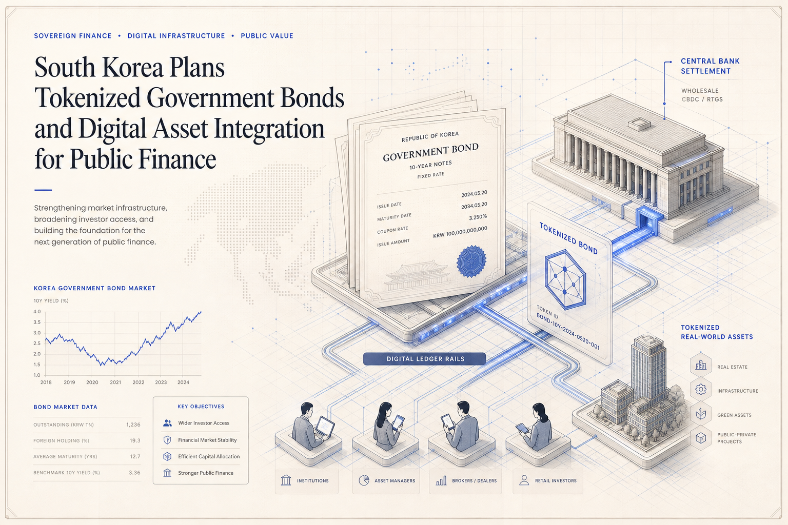 South Korea links national-asset reform to tokenized bond infrastructure