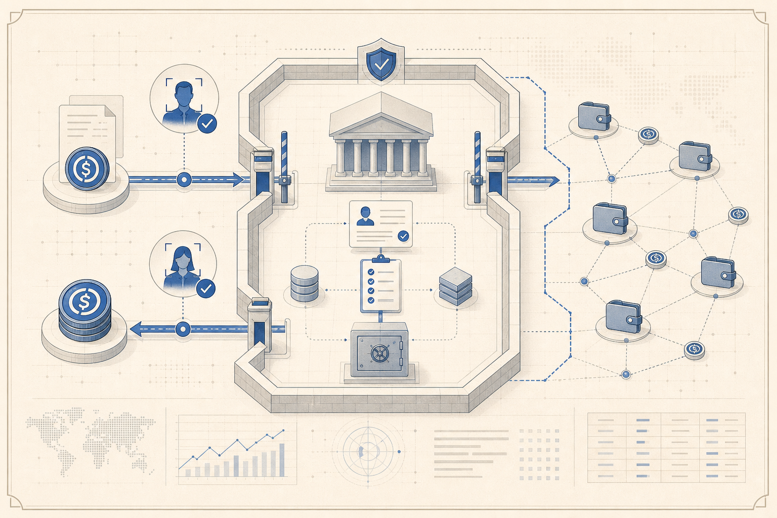 Stablecoin rulemaking reaches the KYC boundary, with industry pushing to keep peer transfers outside issuer CIP duties