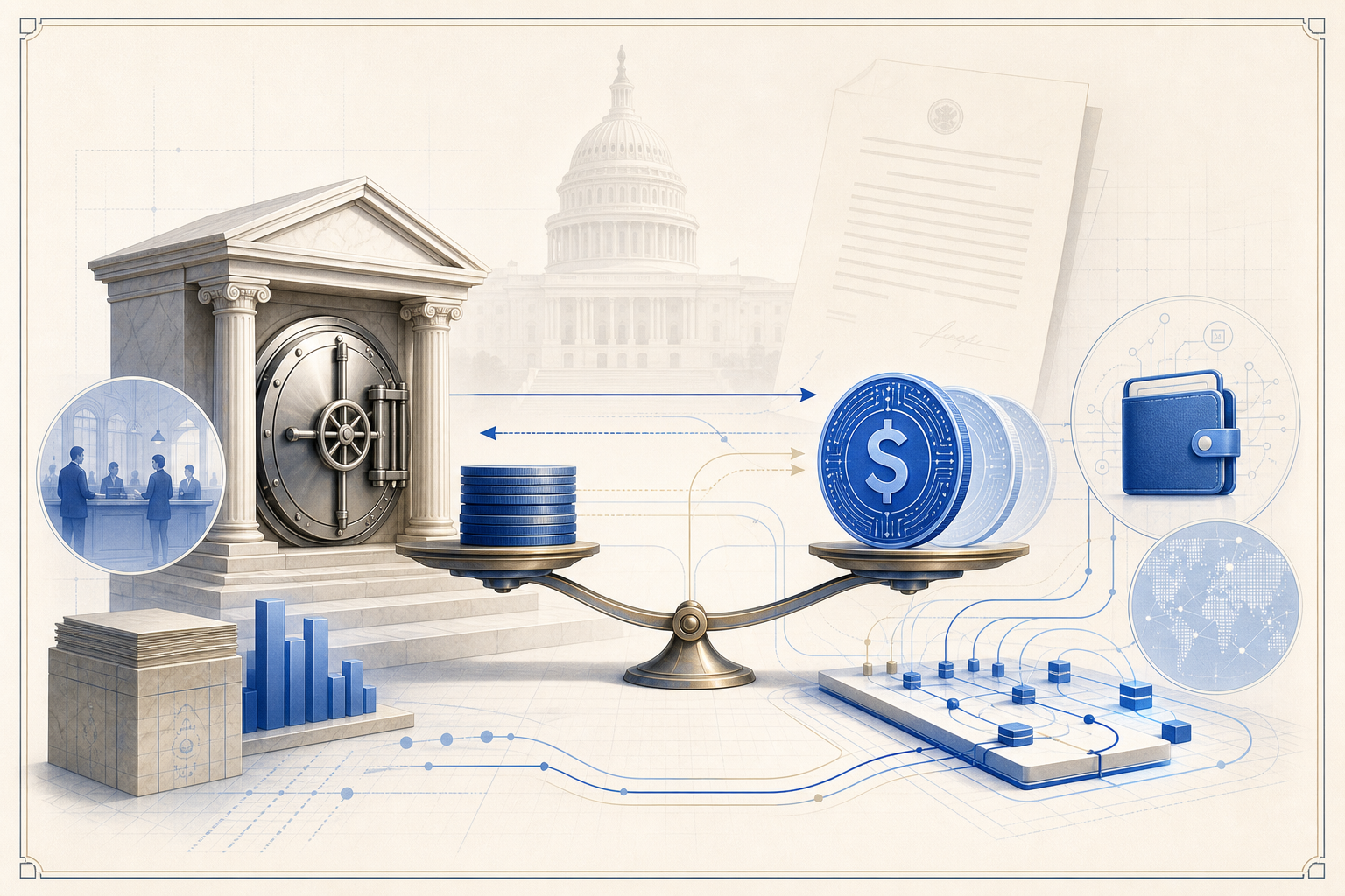 Stablecoin reward fight shifts to distribution economics as banks target Senate crypto bill